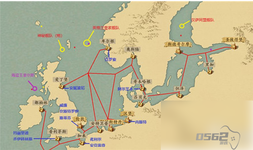 梦回大航海舰队分布 梦回大航海神秘舰队位置全介绍